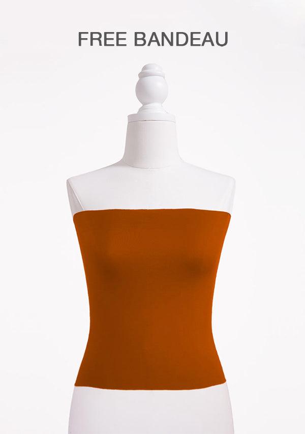 Dark Burnt Orange Multiway Infinity Dress