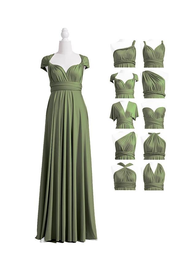 green emerald velvet dress Infinity Dress/Wrap Convertible Bridesmaid Dress/Custom Size/30+ Color Floor 39 Inches / Plus(16-26)