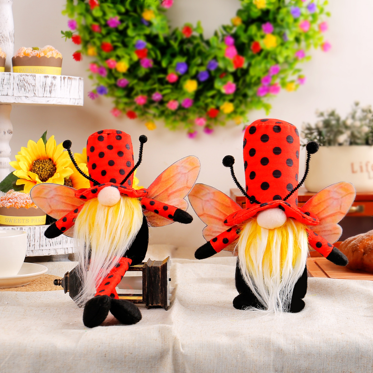 Long-legged ladybug Gnomes