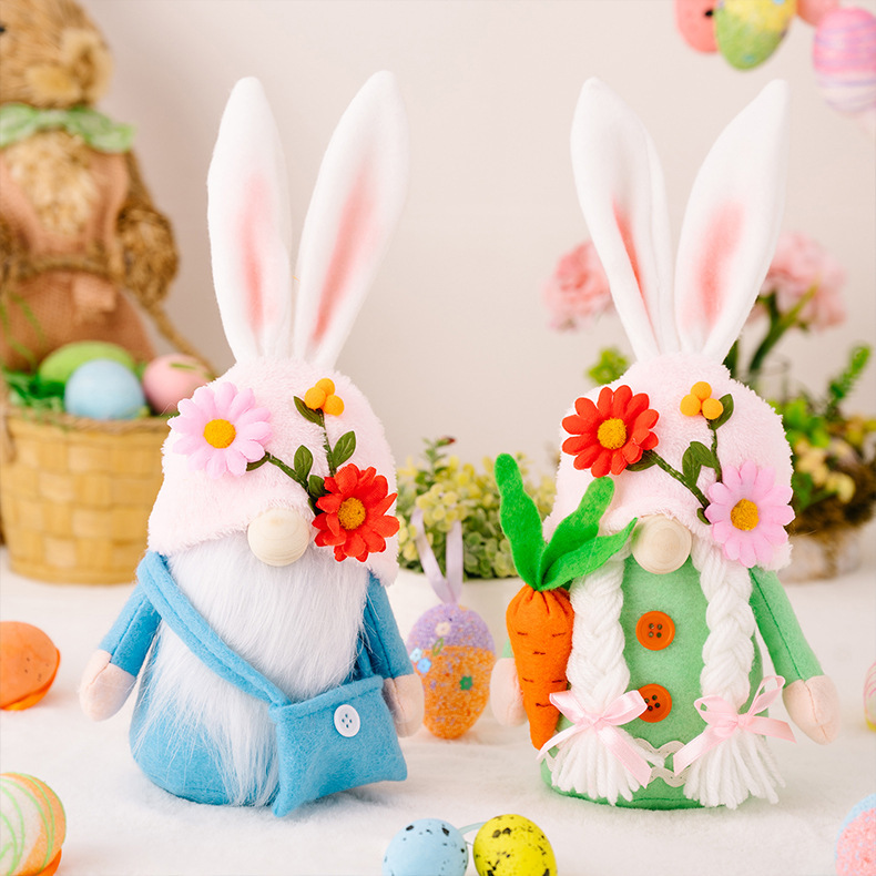 Flower Rabbit Gnome