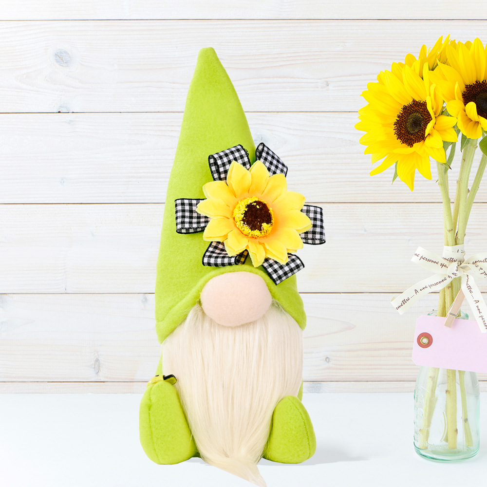 Sunflower, Bee, and Little Gnome