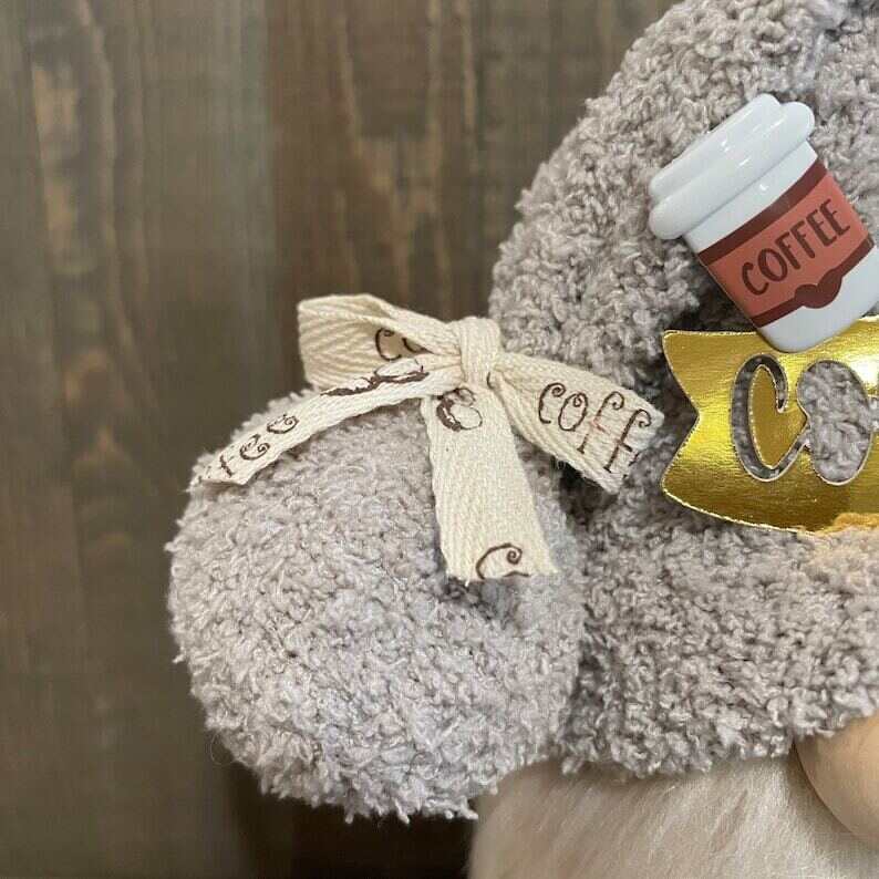 Coffee Bar Gnome --Tiered Tray Gnome