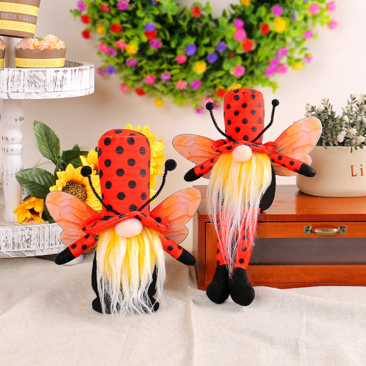 Long-legged ladybug Gnomes