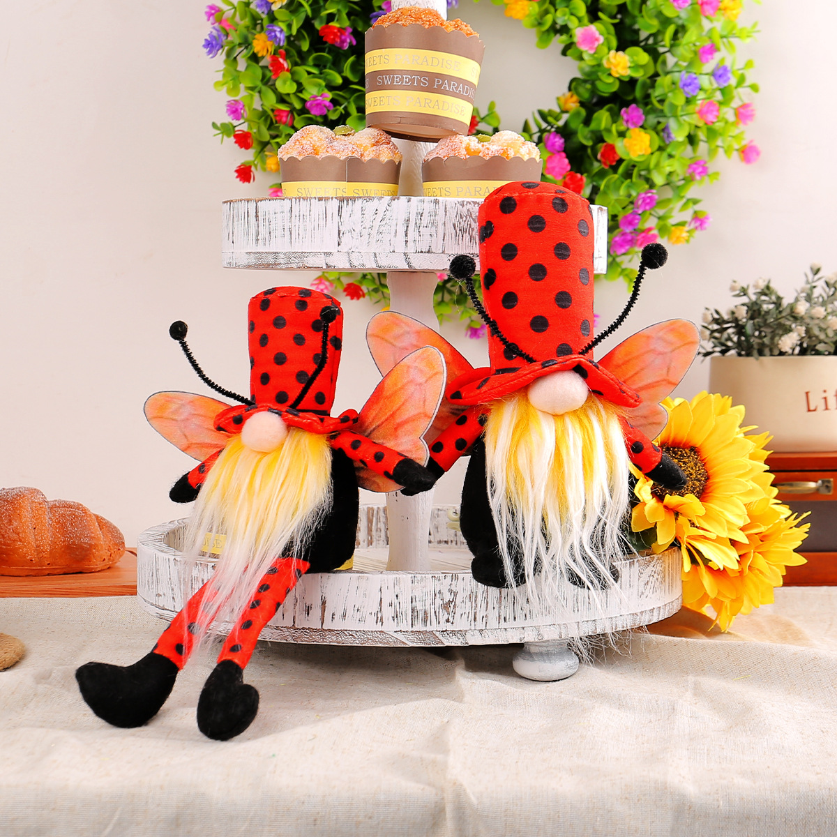 Long-legged ladybug Gnomes