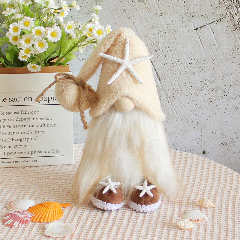 Starfish Gnome --Tiered Tray Gnome (10 inches)