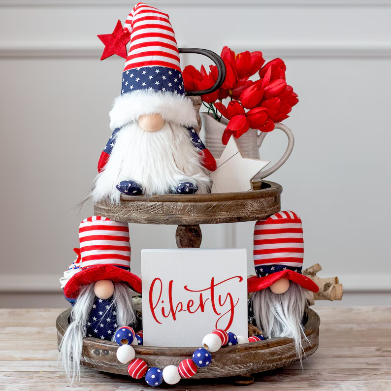 💙Patriotic 4th of July Gnome - Uncle Sam Gnome