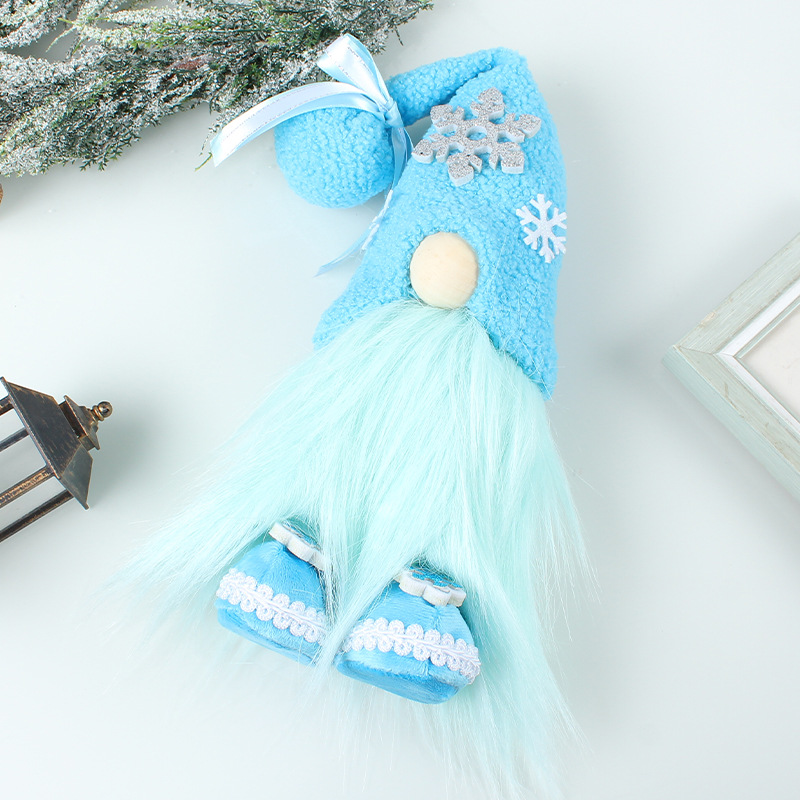 Ice Blue Snowflake Gnome (11 inches)