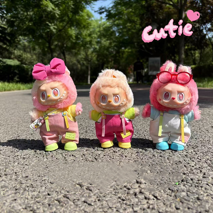 17cm doll Overalls Clothes