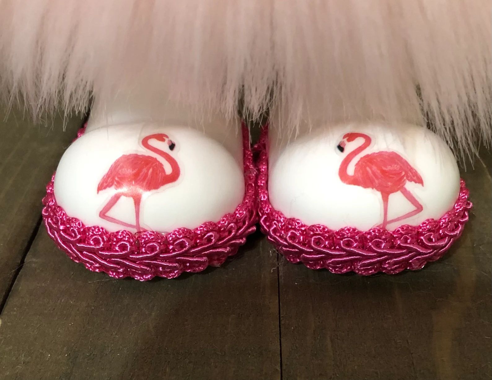Pink Swan Gnome --Tiered Tray Gnome