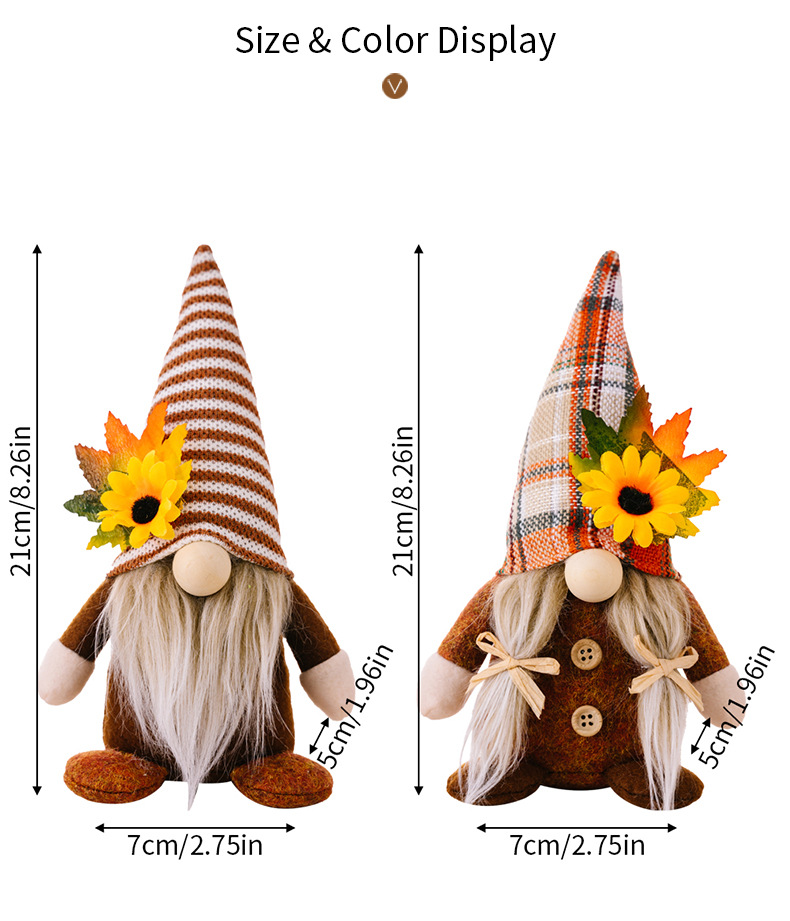Sunflowers for the Harvest Festival Gnome
