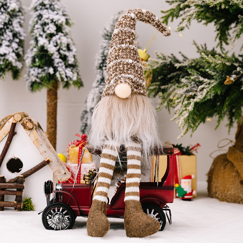 Striped Knit Hat Gnome