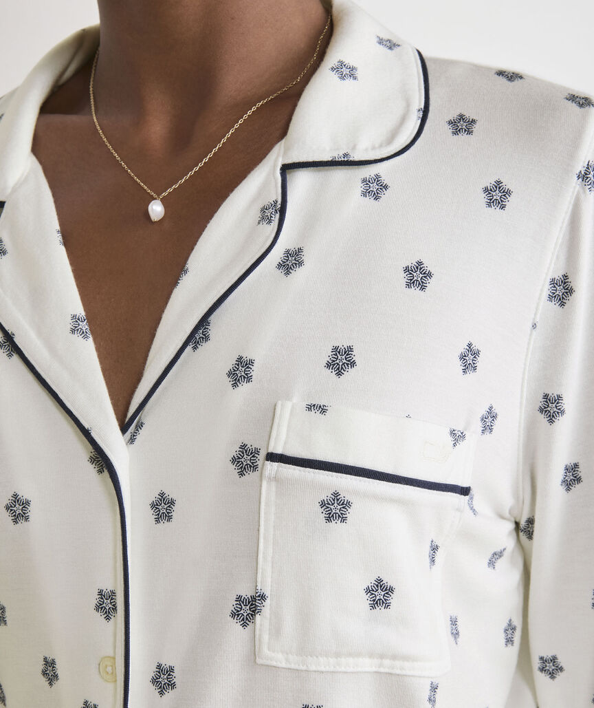 Snowflake Marsh Winter Pajama Set