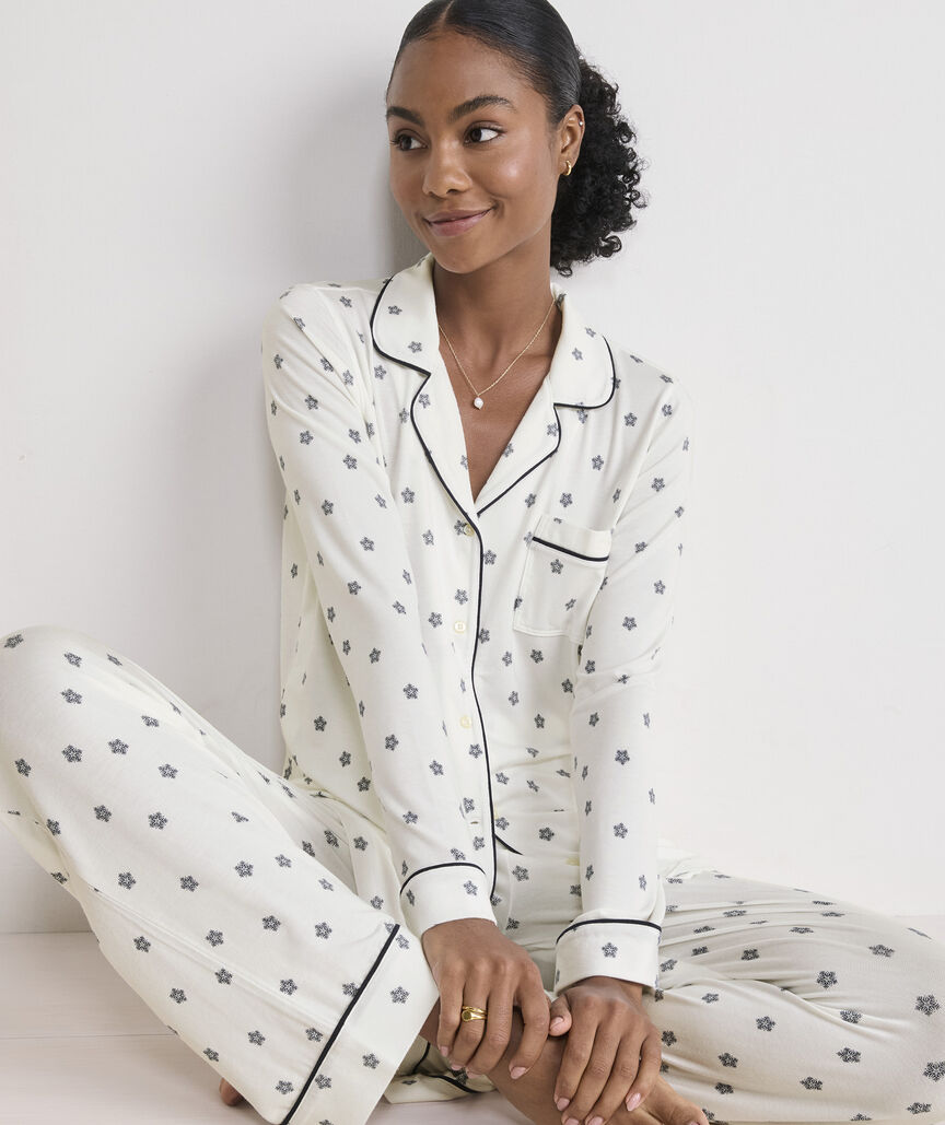 Snowflake Marsh Winter Pajama Set