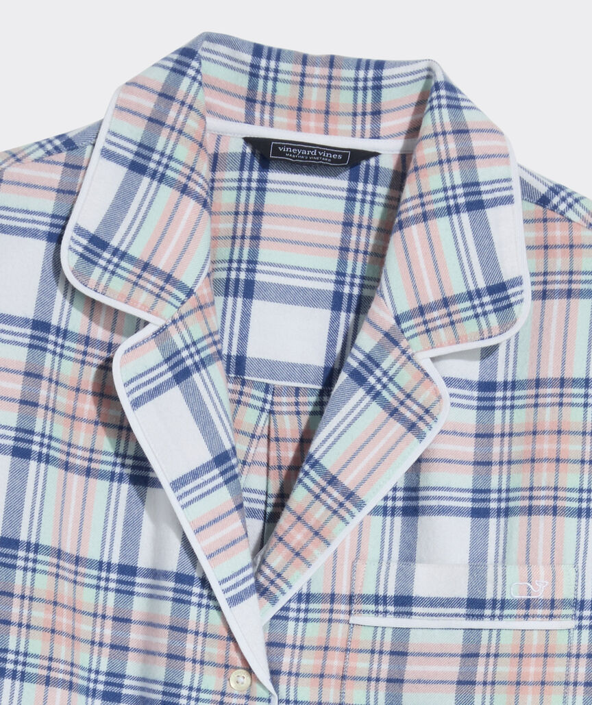 Peaches & Cream Classic Flannel Pajama Set