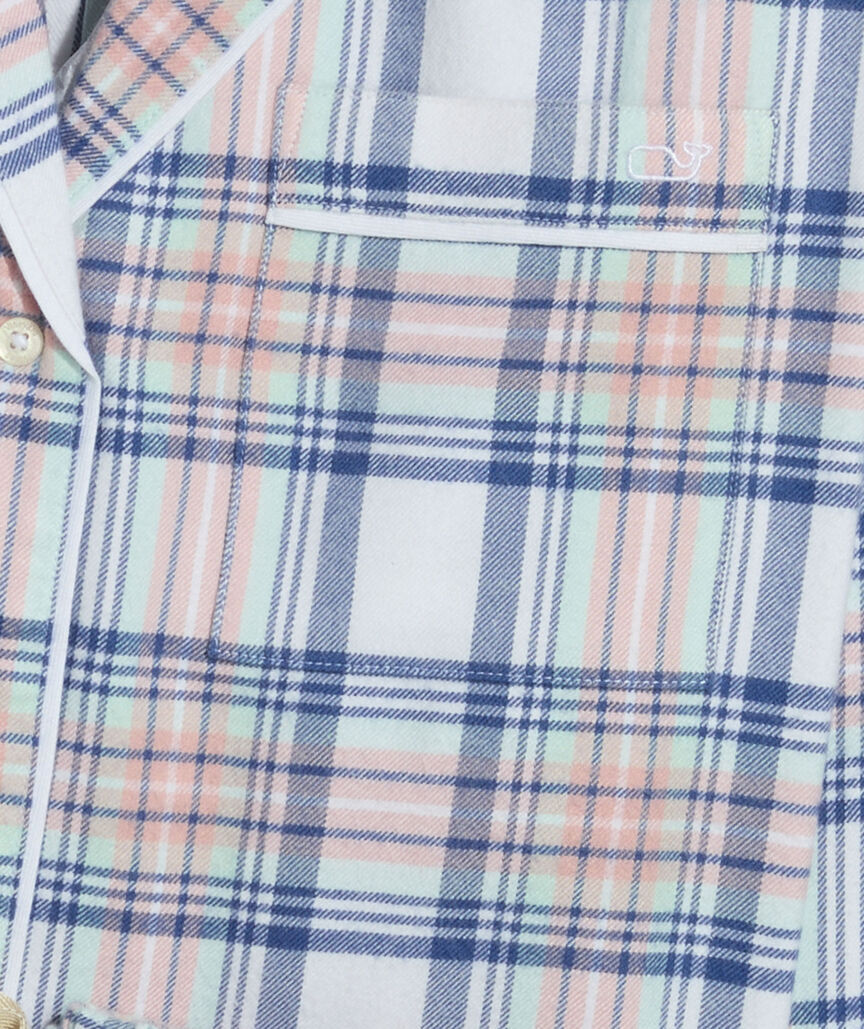 Peaches & Cream Classic Flannel Pajama Set