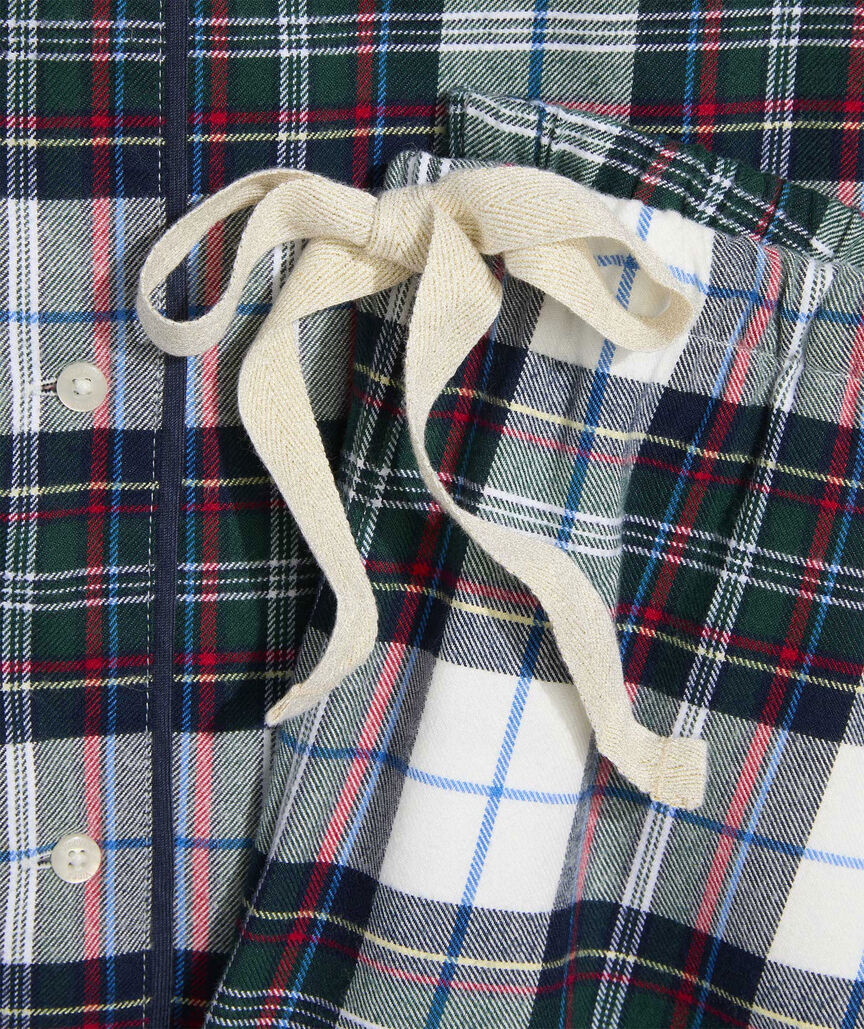 Charleston Green Soft Flannel Lounge Set