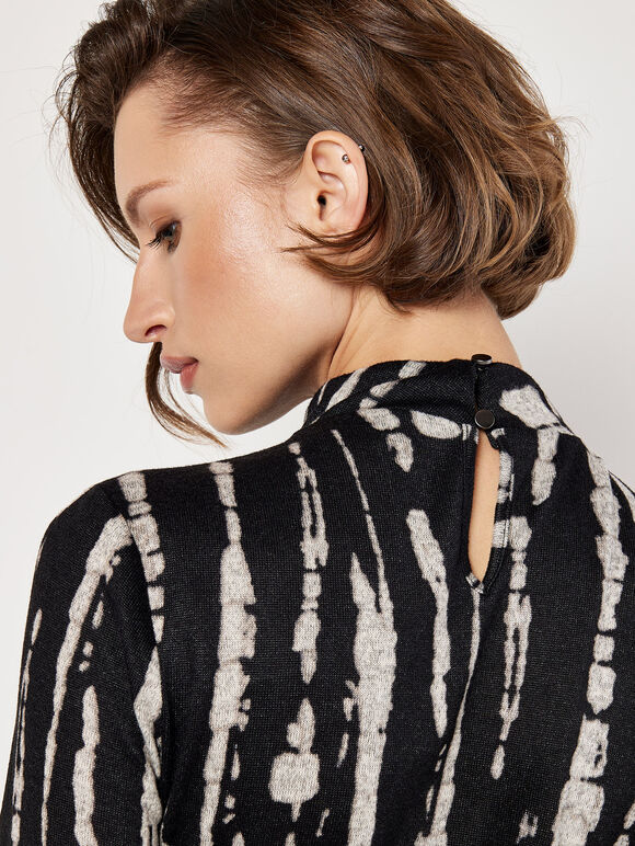  Tie Dye Soft Knit Midi Dress