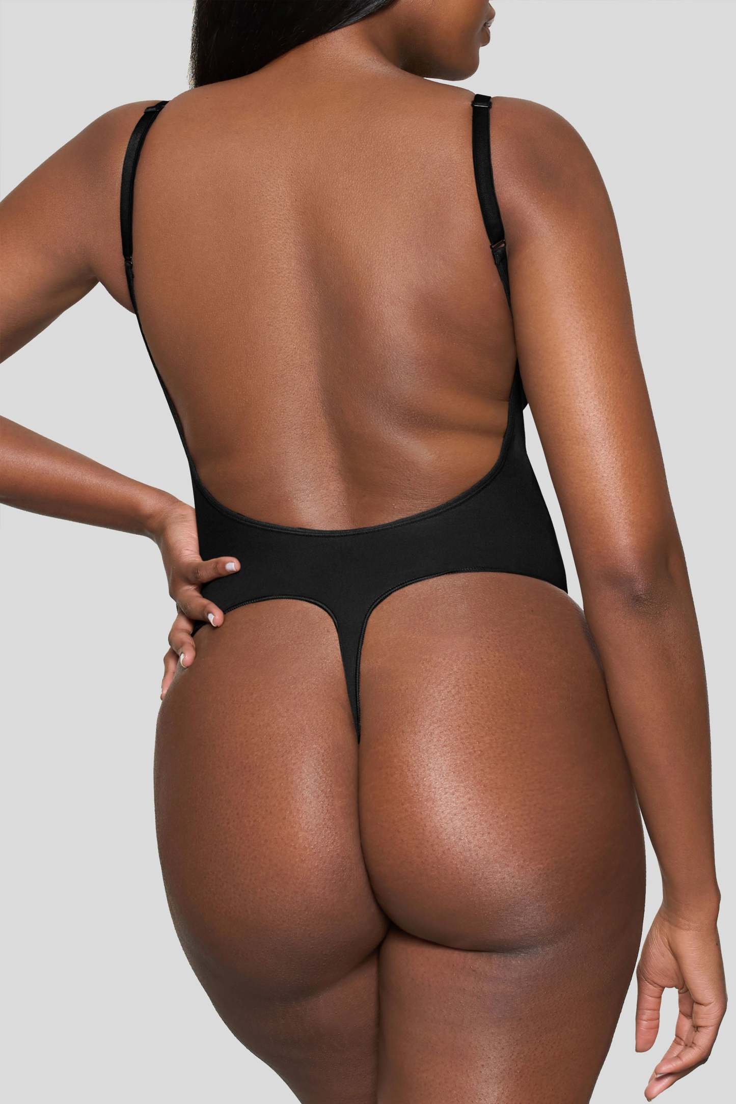 Black Bodysuit Thong Shapewear