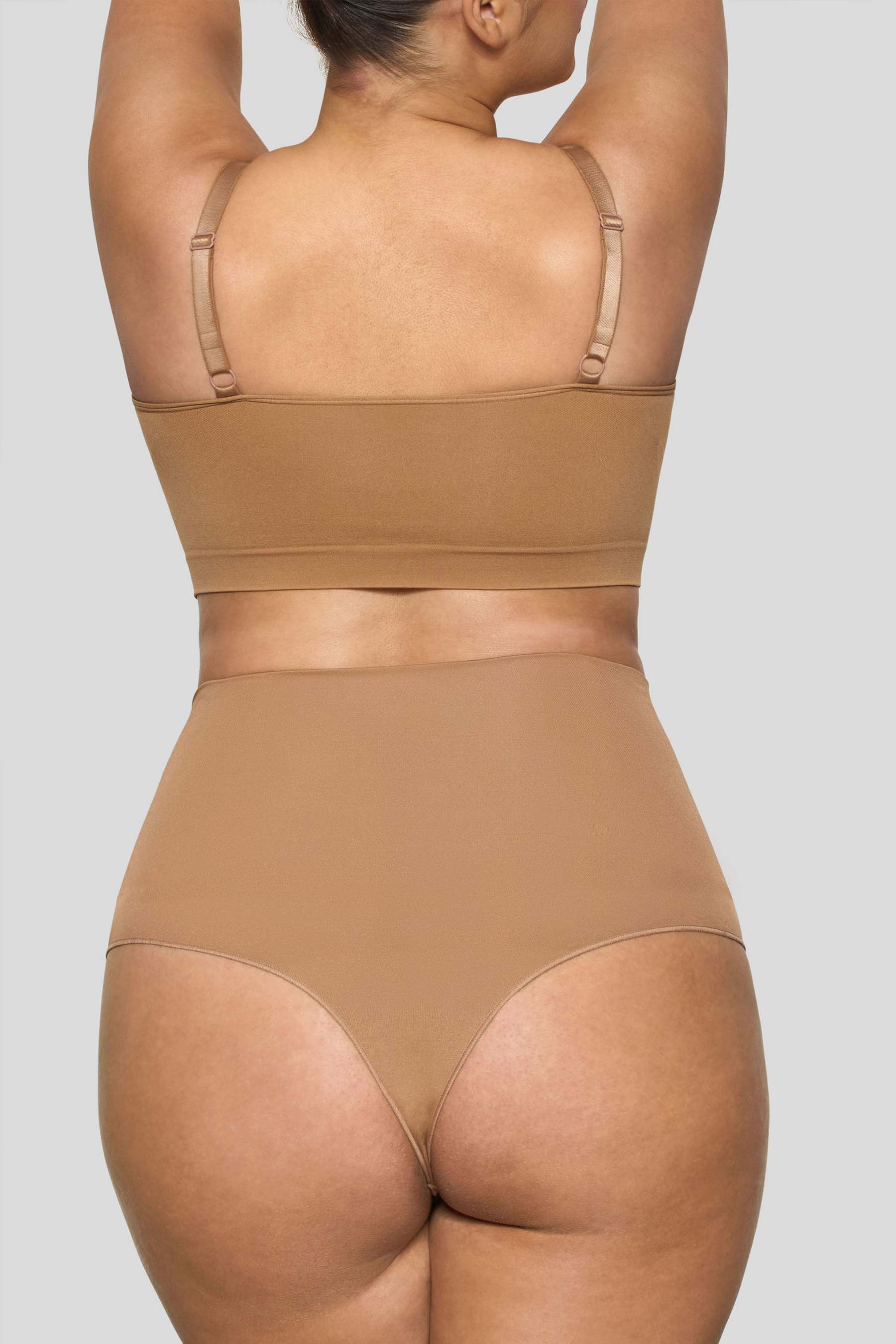 Caramel Short-Waisted Thong Shapewear