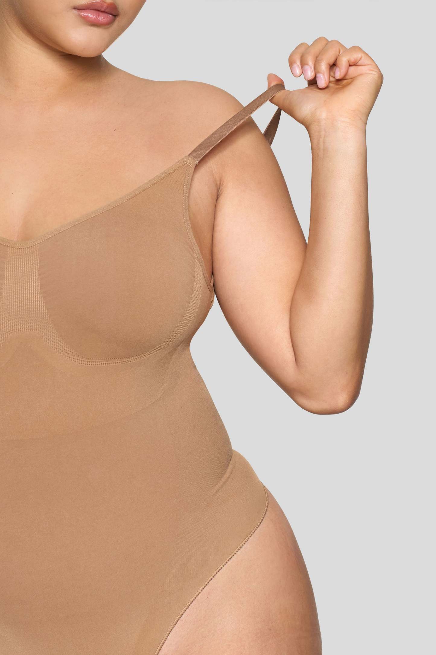 Caramel Bodysuit Thong Shapewear