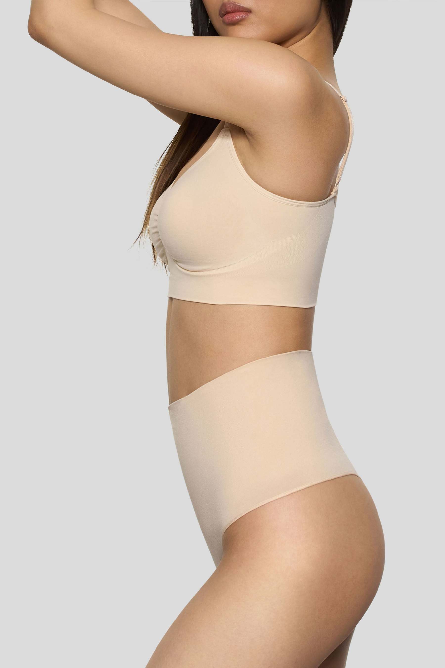 Sand Short-Waisted Thong Shapewear