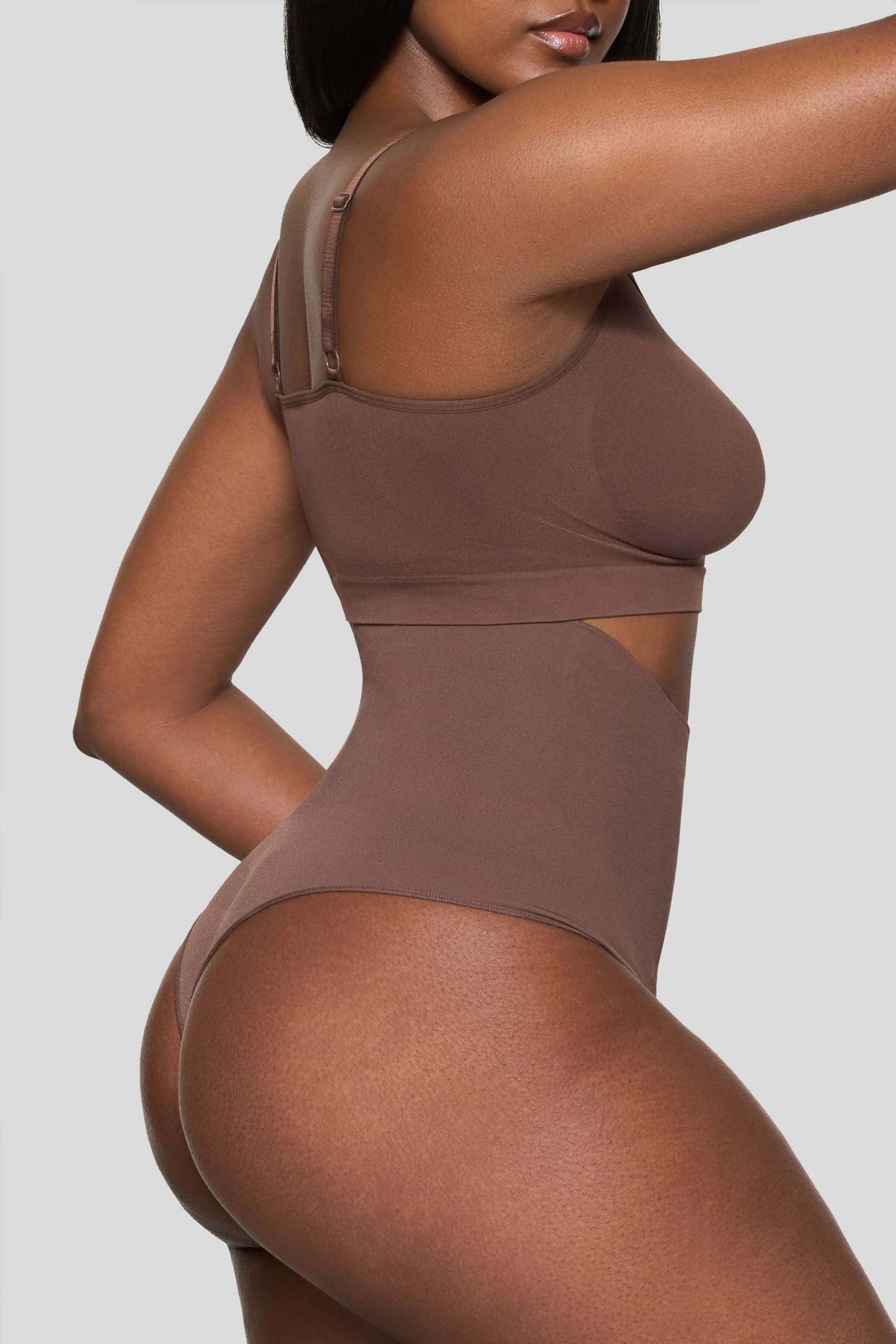 Cocoa Short-Waisted Thong Shapewear