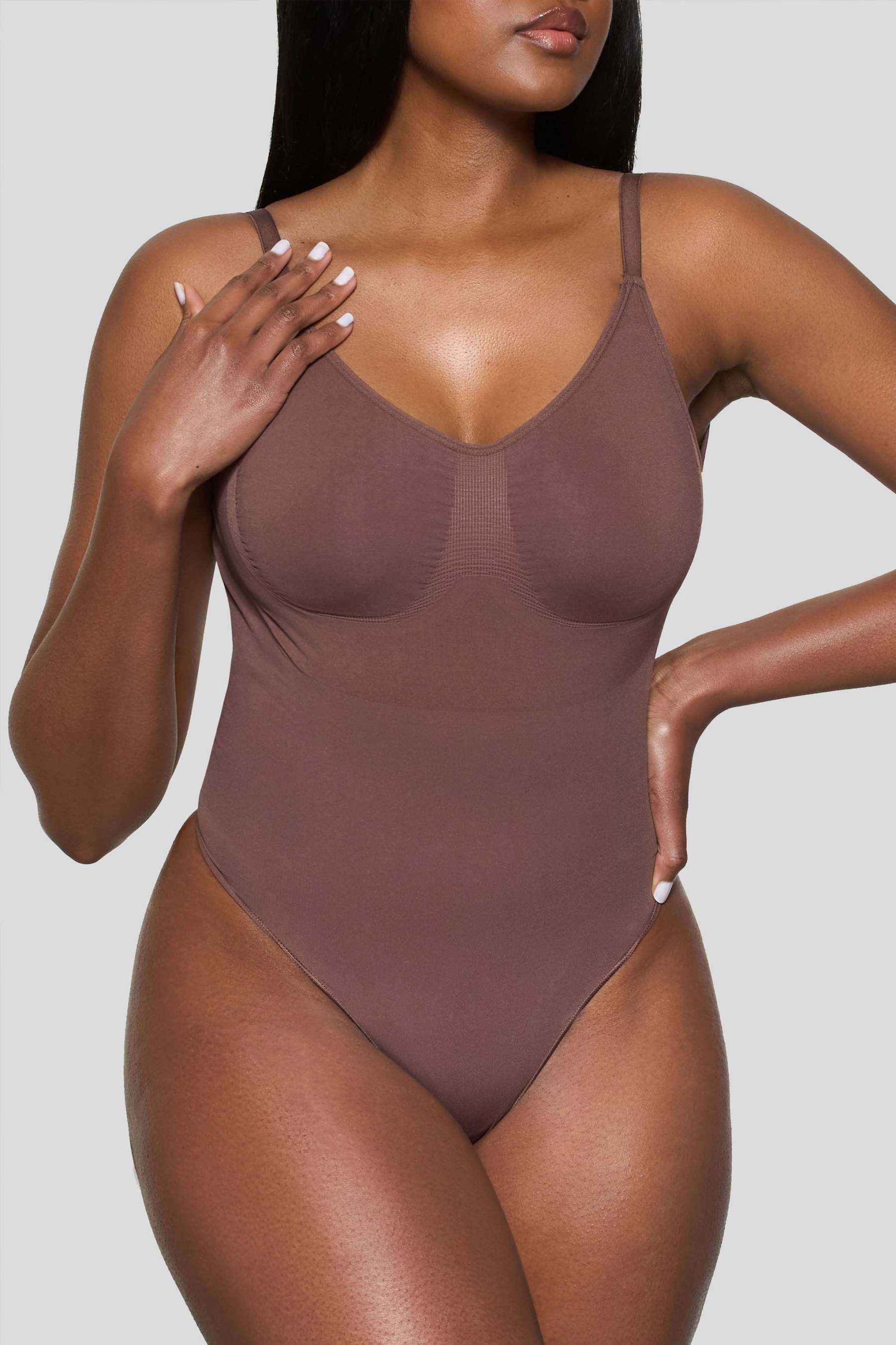 Cocoa Bodysuit Thong Shapewear