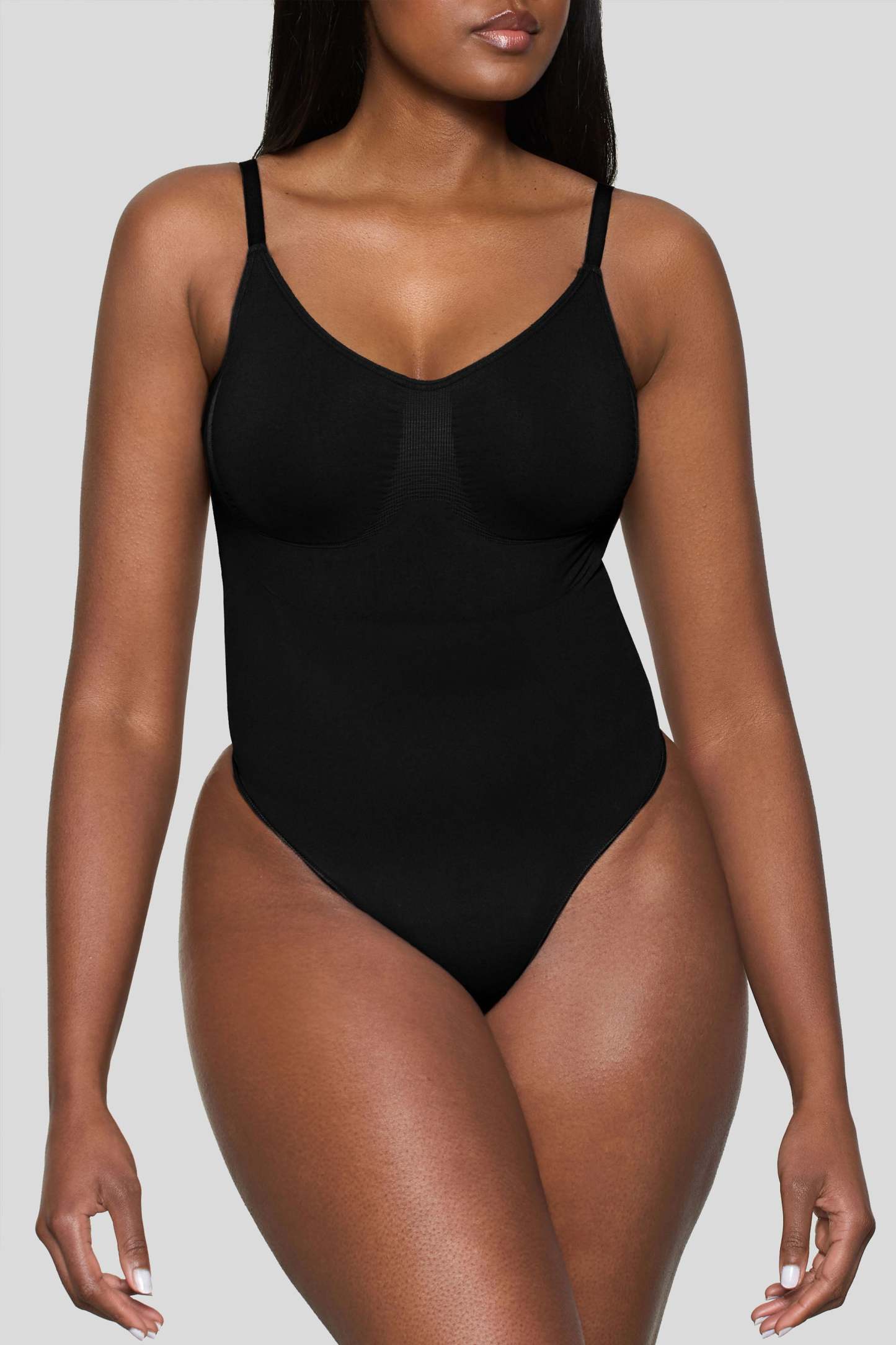 Black Bodysuit Thong Shapewear