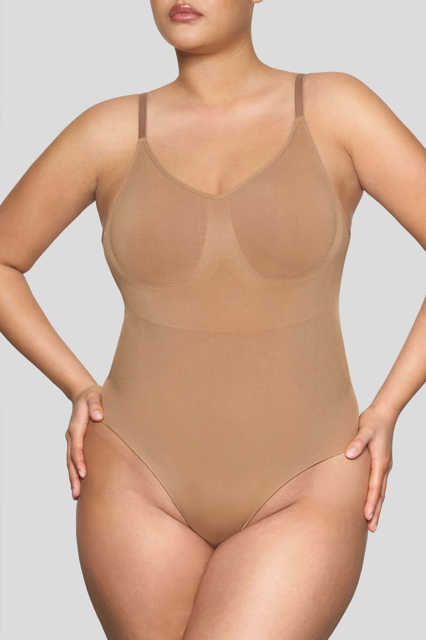 Caramel Bodysuit Thong Shapewear