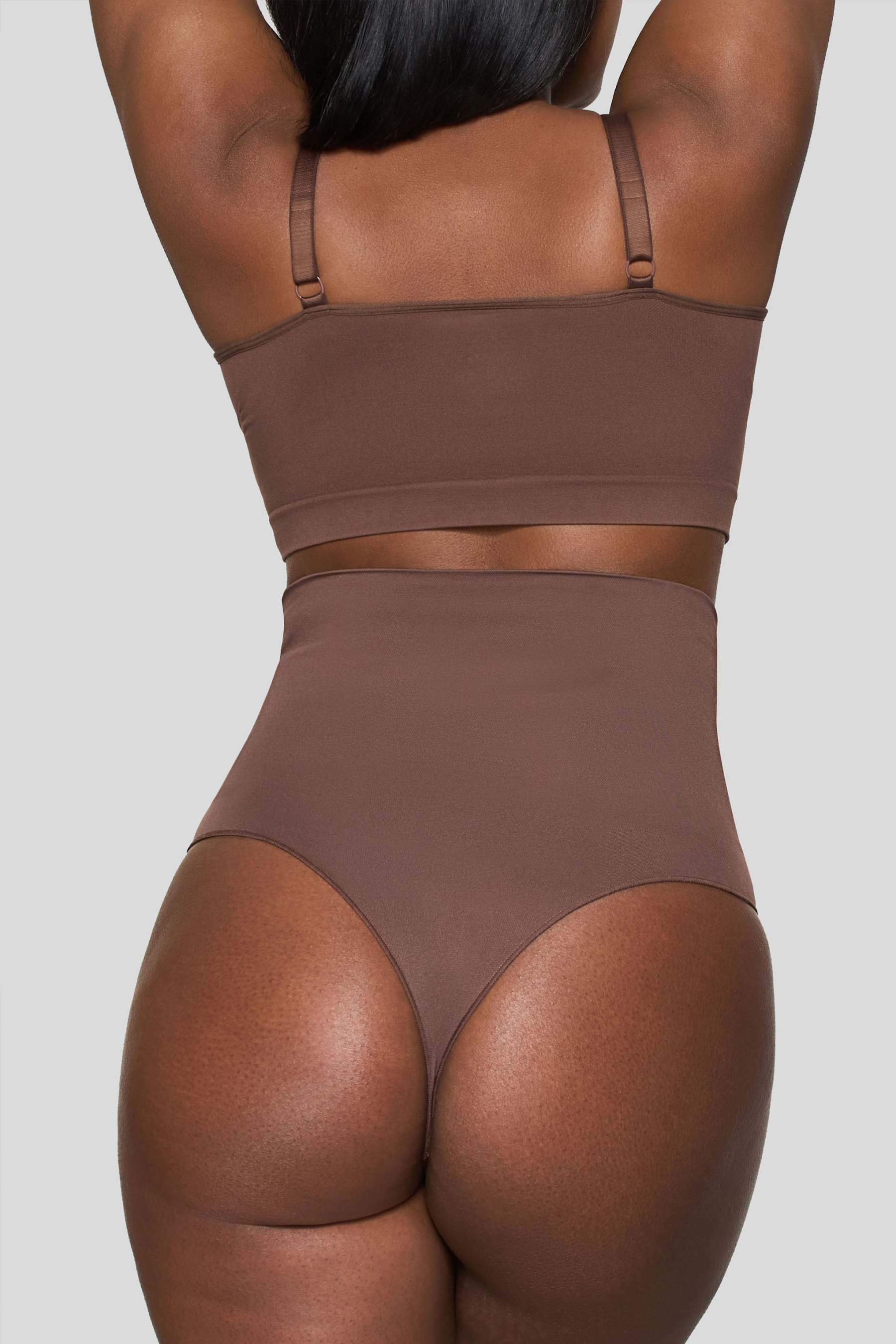 Cocoa Short-Waisted Thong Shapewear