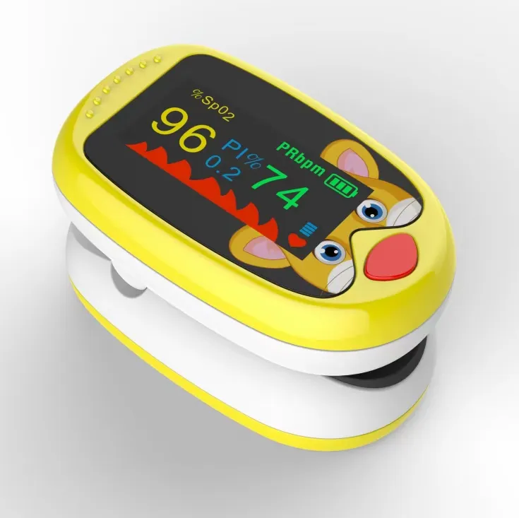 Kids Fingertip Pulse Oximeter SpO2 Blood Oxygen Monitor For Winmist