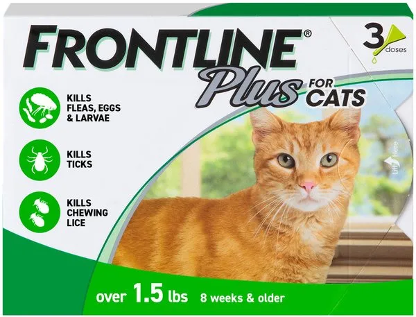 Frontline Plus Flea and Tick Treatment for Cats and Kittens