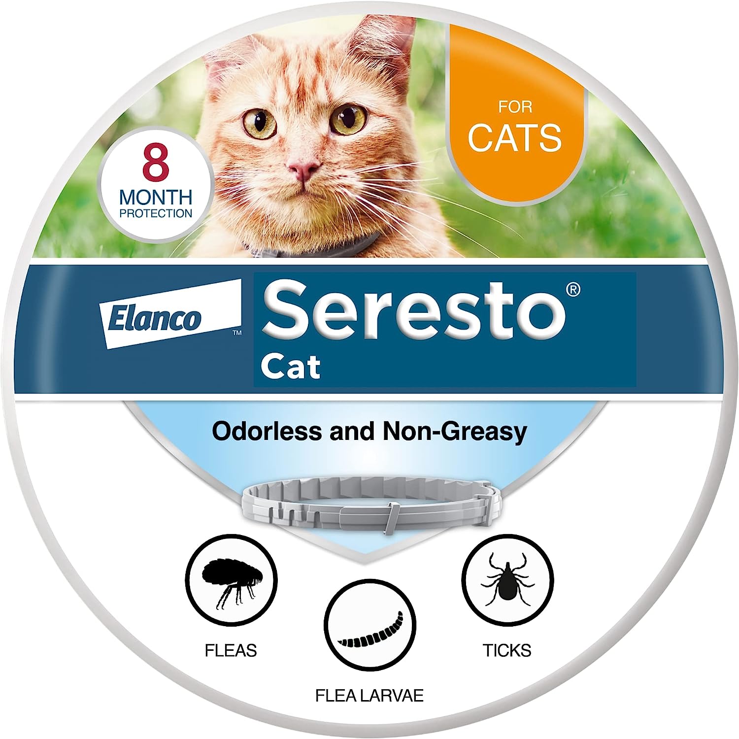 Seresto Cat Vet-Recommended Flea & Tick Treatment & Prevention Collar for Cats|8 Months Protection
