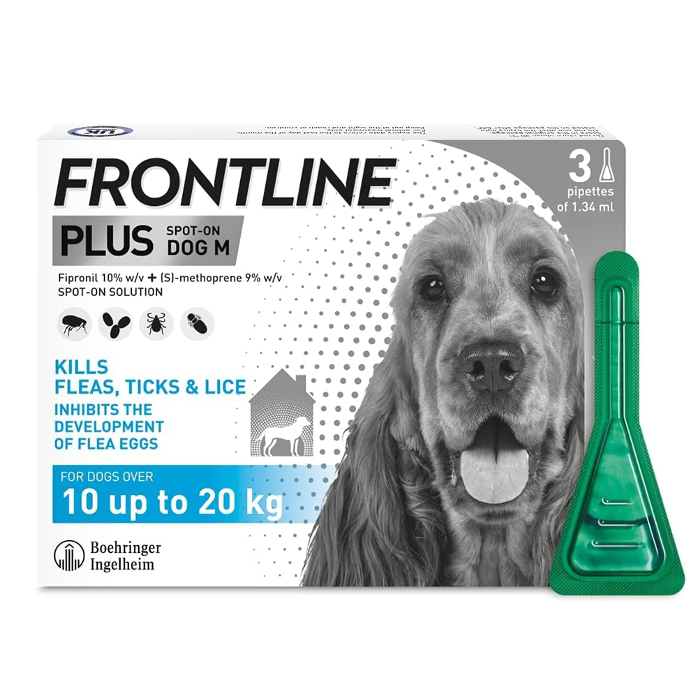FRONTLINE® Plus Flea Tick Treatment for Medium Dogs (10-20kg)