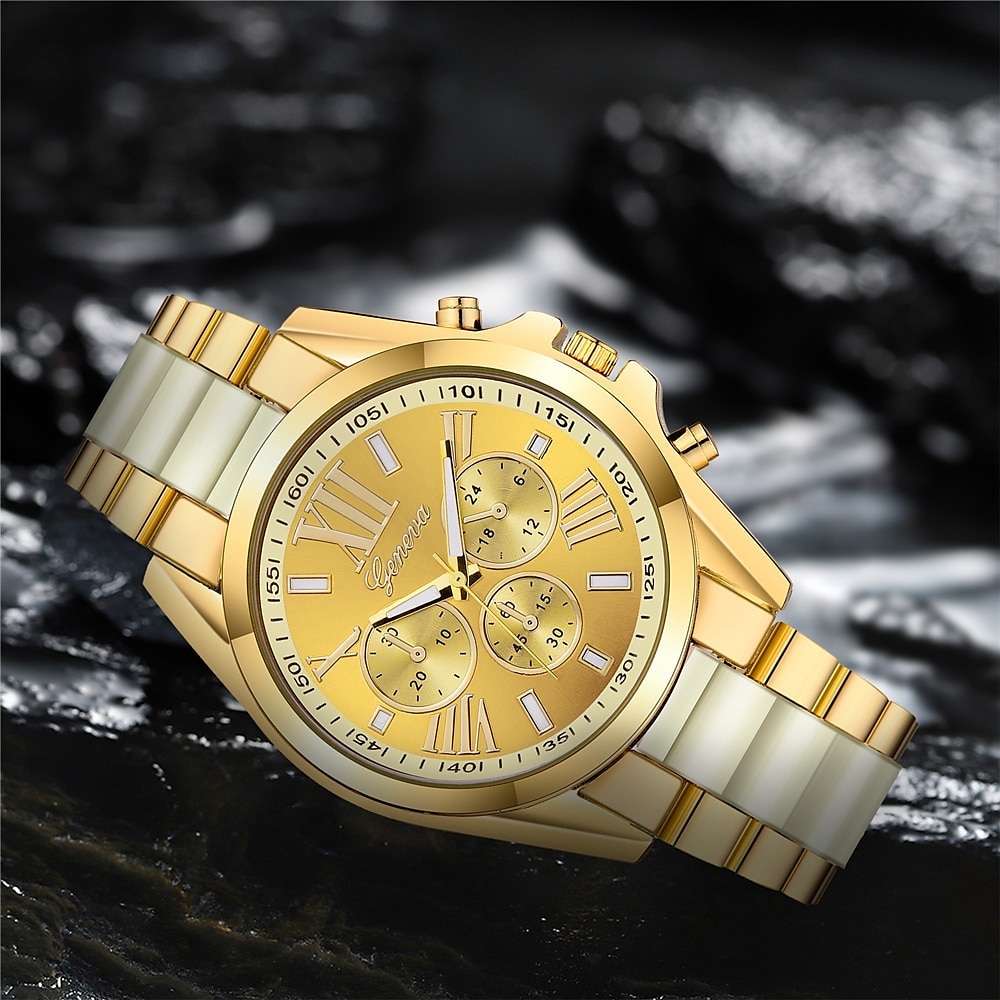 Men's Quartz Watch with Bracelet Set Luxury Business Analog Wristwatch Stainless Steel Strap Watch Male Watch Gift 2023 - US $9.89 –P10