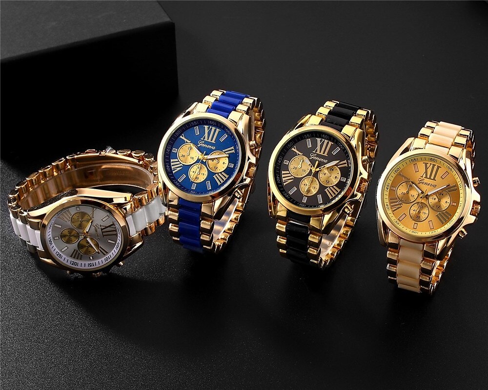 Men's Quartz Watch with Bracelet Set Luxury Business Analog Wristwatch Stainless Steel Strap Watch Male Watch Gift 2023 - US $9.89 –P8