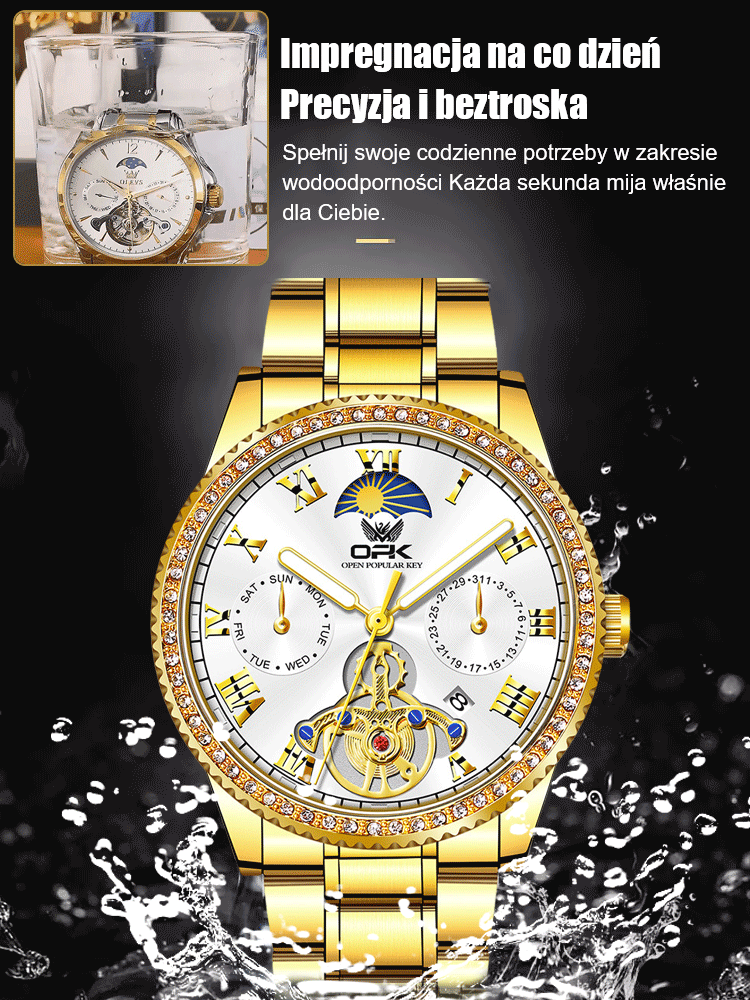 [Задължителен артикул за модерни мъже] Кварцов часовник със стоманена лента с дата