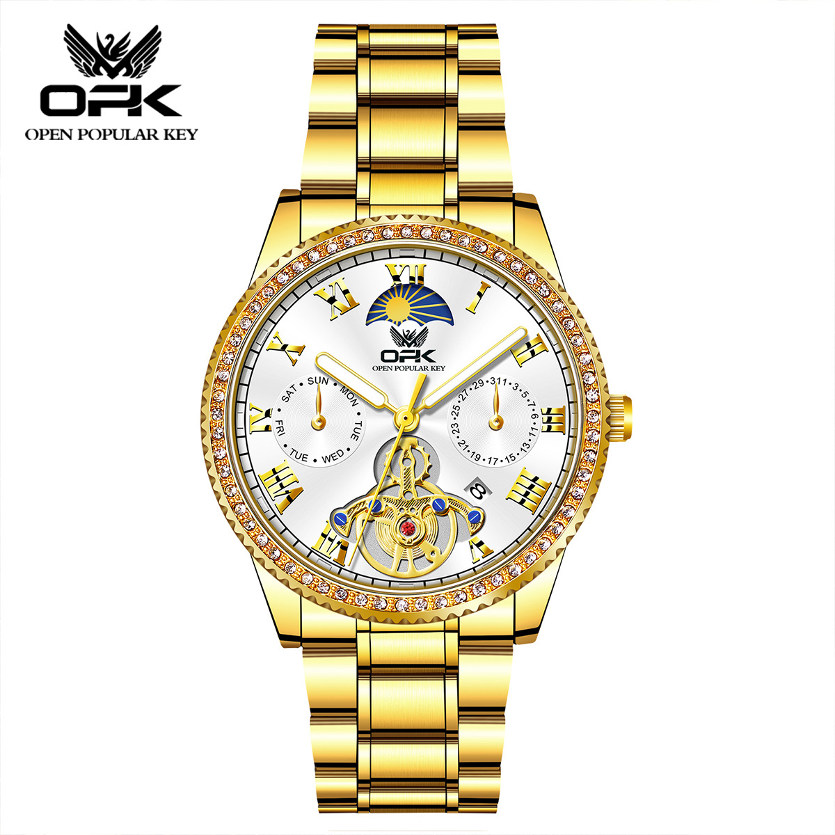 [Задължителен артикул за модерни мъже] Кварцов часовник със стоманена лента с дата