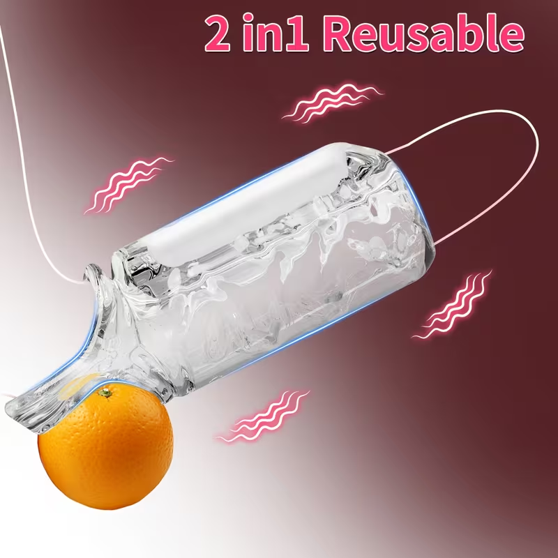 (✨Ιδιωτική Παράδοση✨)❤️Heaven - Αυτόματος Δονητής 5 σε 1 για Άνδρες και Αντλία Πέους