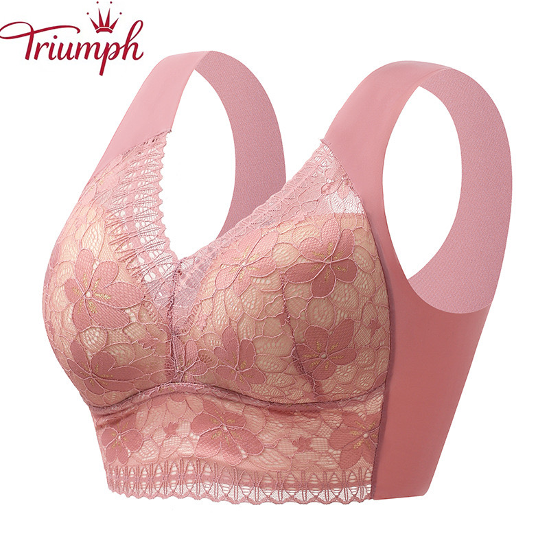 🔥【Купете 2, вземете 1 безплатно】❤️Удобен и секси дантелен сутиен【40-110 кг】