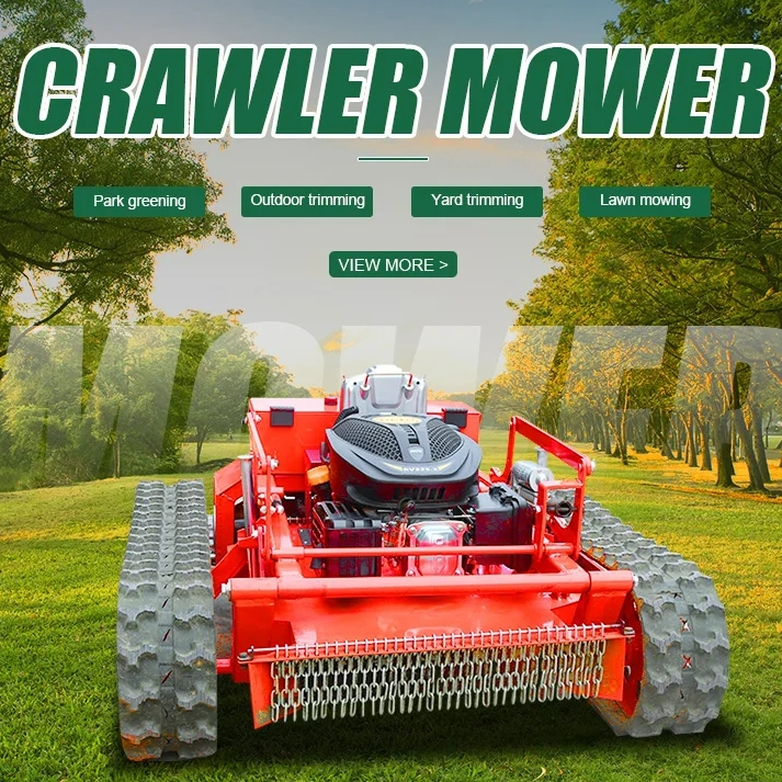 Remote Control Wireless Gasoline Crawler Zero Turn smart Lawn Mower Robot with CE EPA certification supplied by Factory directly-GoGoMower
