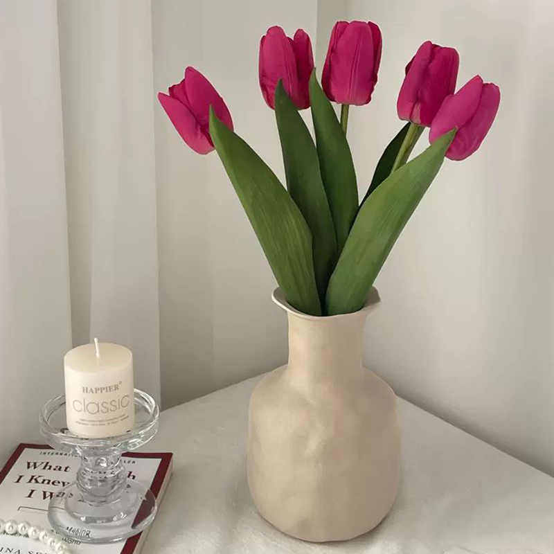N.F Artificial Flowers, Lavenders, 5 Tulips, Purple