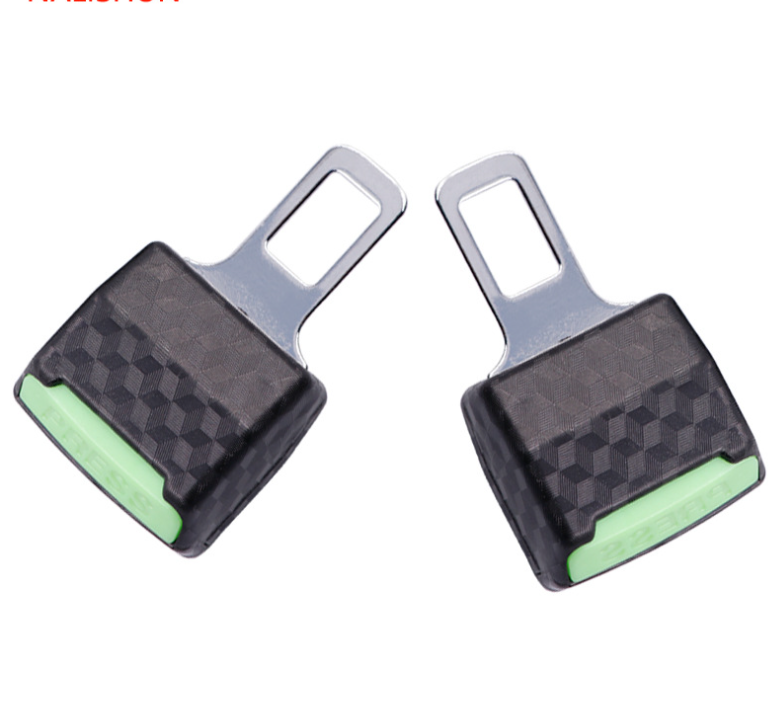 Hot selling New Universal Car Seat Belt Buckle Extension Buckle green 1Pair=2pcs