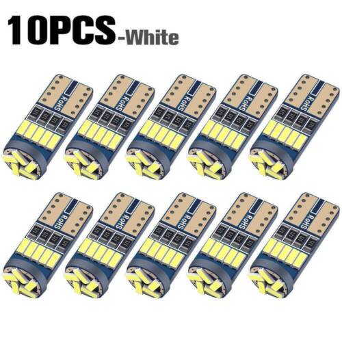 10x T10 LED Canbus Error Free Bulbs 15SMD 194 W5W Car Wedge Lamps Dome Map Light
