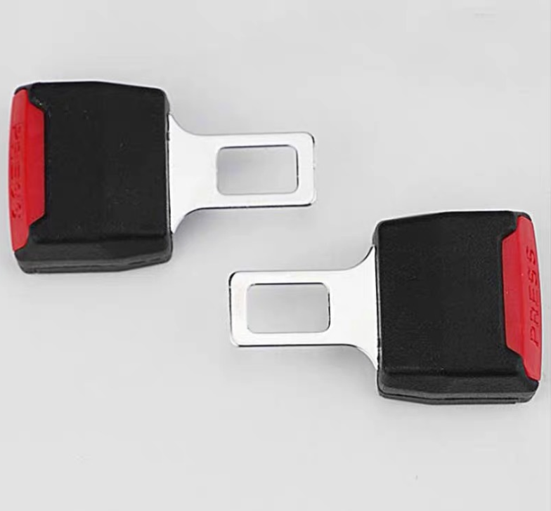 Hot selling! New Universal Car Seat Belt Buckle Extension Buckle Red 1 Pair=2pcs