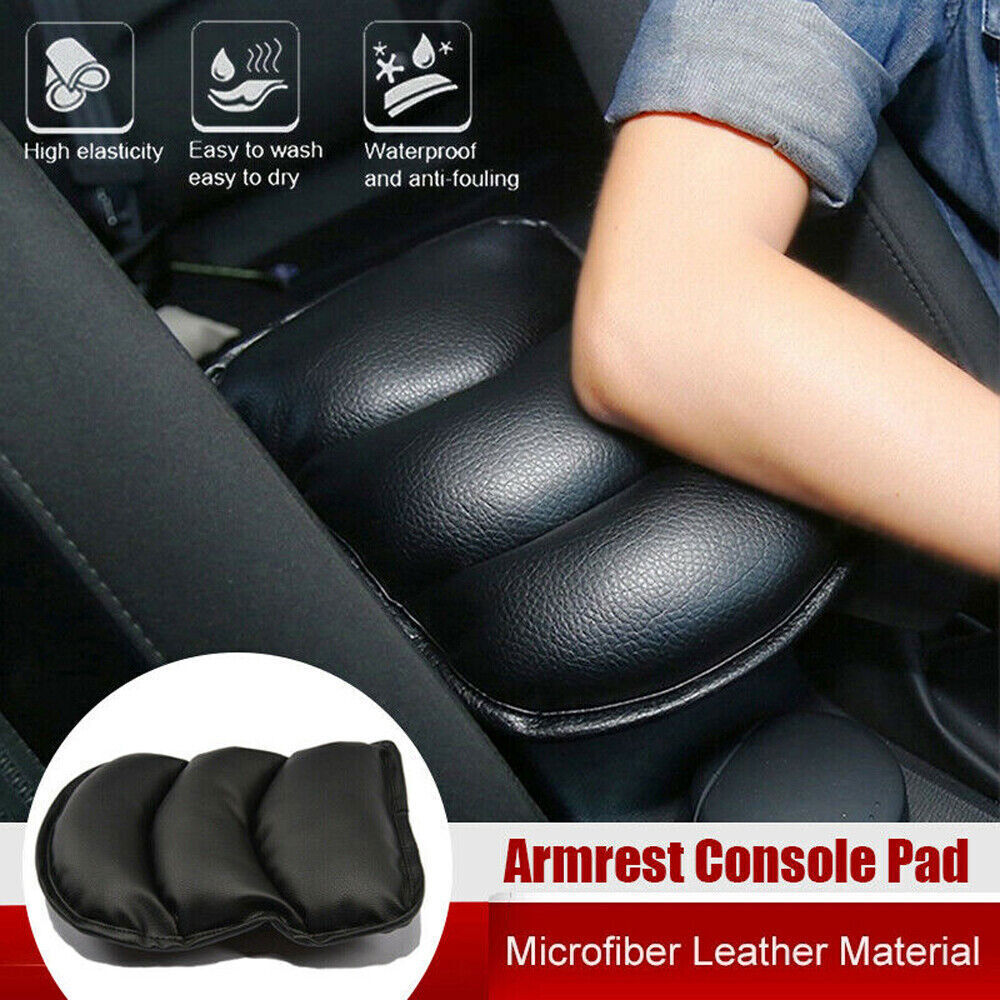 Car Accessories Armrest Cushion Cover Center Console Box Pad Protector Mat Black