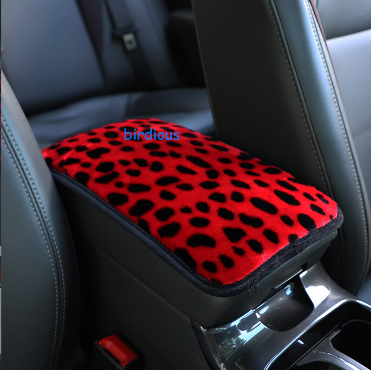 NEW Universal-Car Plush Armrest Box Cover Mat Soft Furry Cushion Pad FAST SHIP
