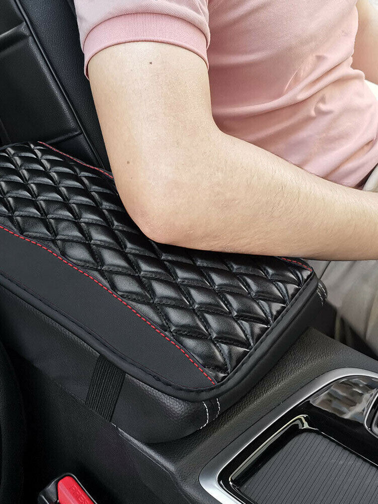 Car Accessories PU Leather Car Armrest Pad Cover Center Console Box Cushion Mat