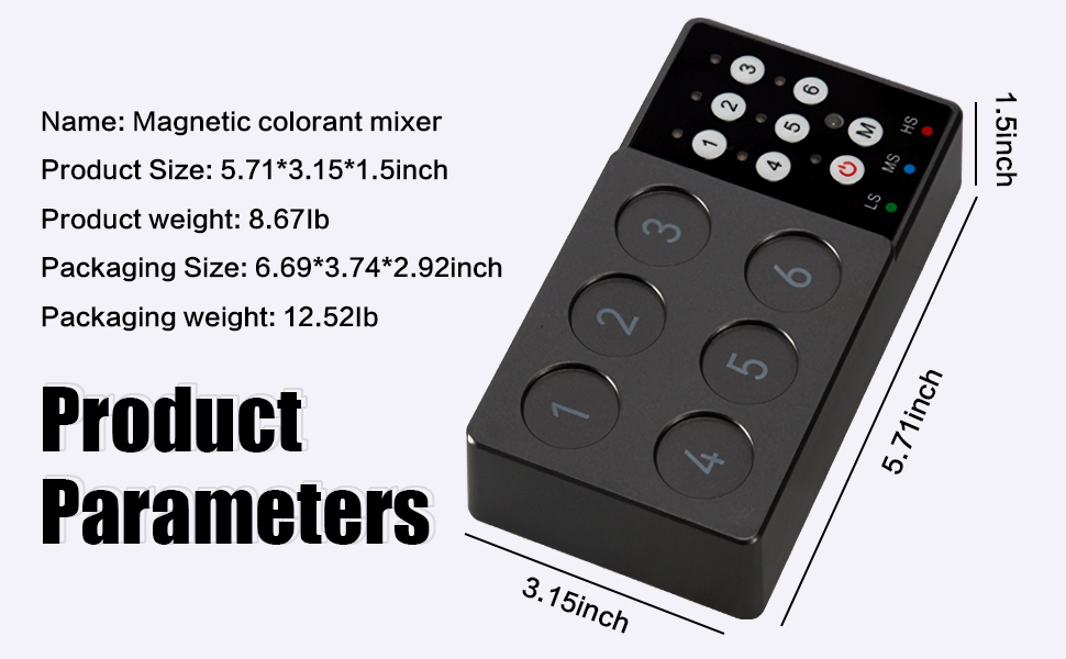 Tattoo Ink Mixer - Adjustable Speed Magnetic Stirring for Pigment, Color Makeup, Lab