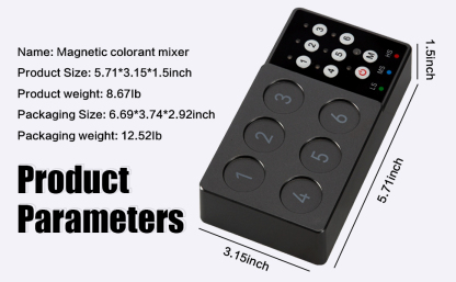 Tattoo Ink Mixer - Adjustable Speed Magnetic Stirring for Pigment, Color Makeup, Lab